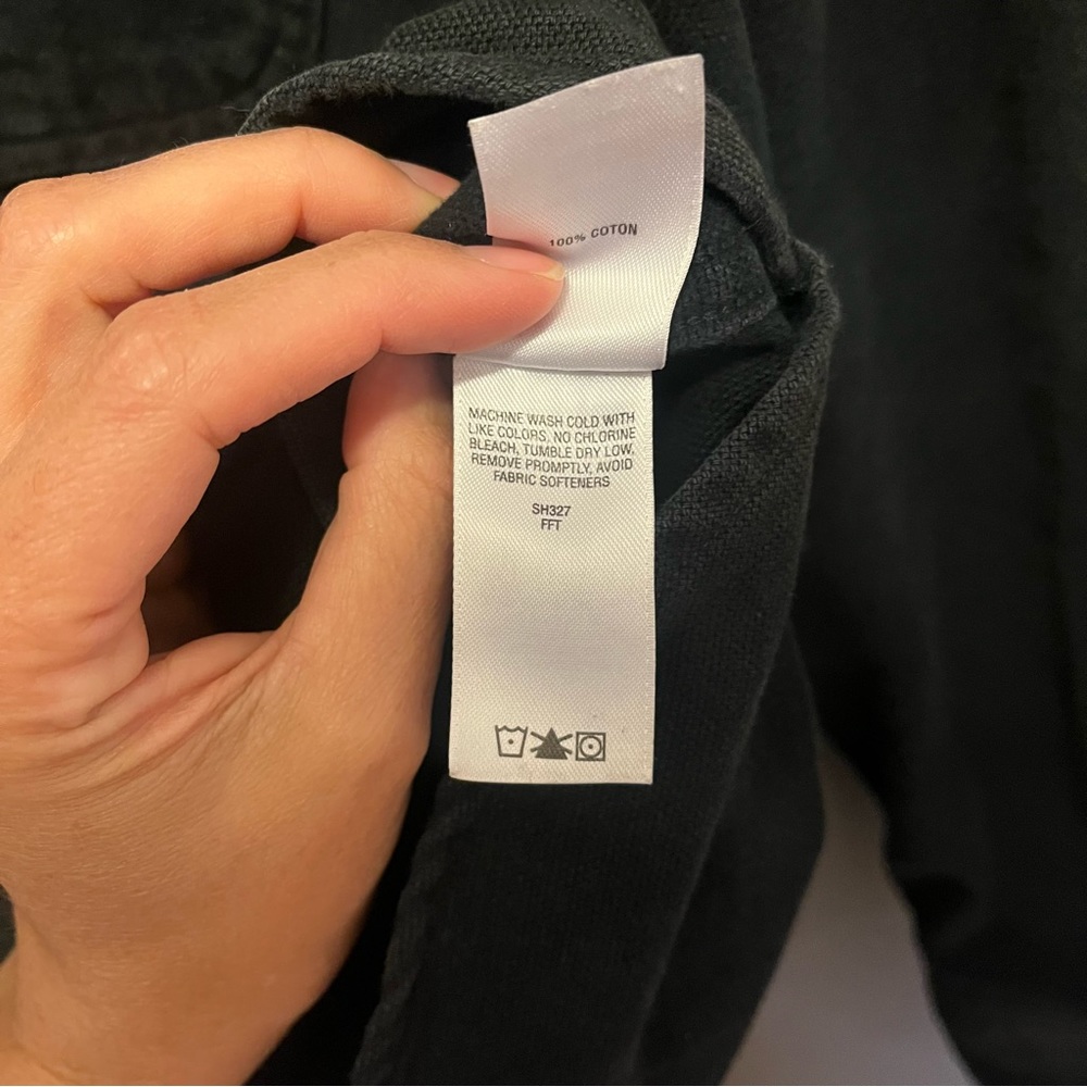 Vintage Cabela’s chamois deerskin soft button down shirt black L - Picture 10 of 11